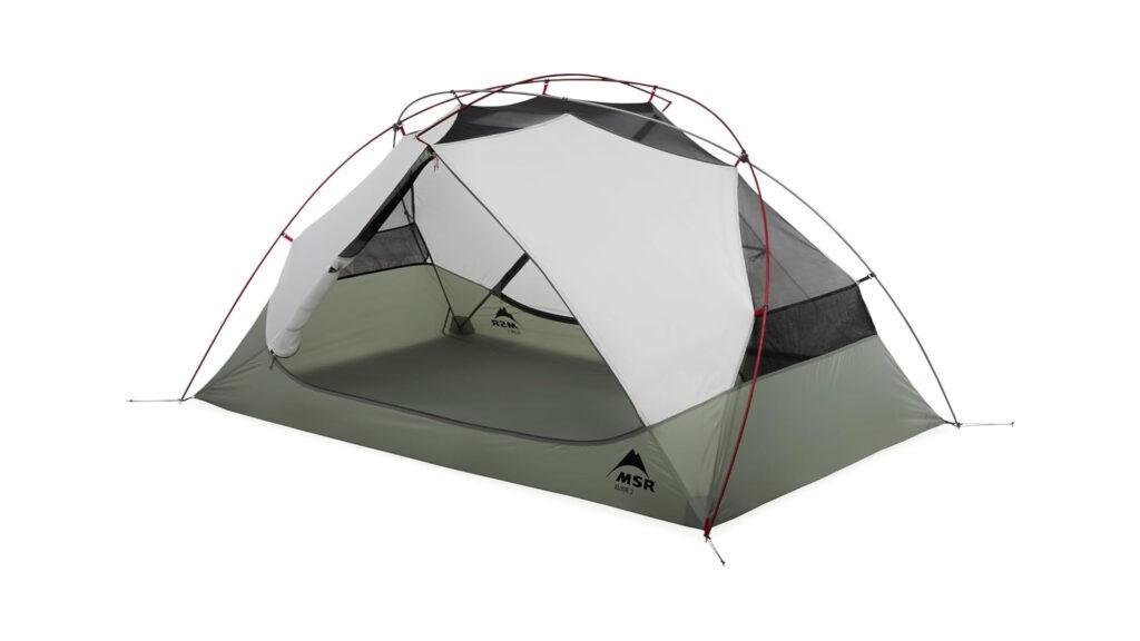 The unique pole geometry of the MSR Elixir 2 showing the brow pole.