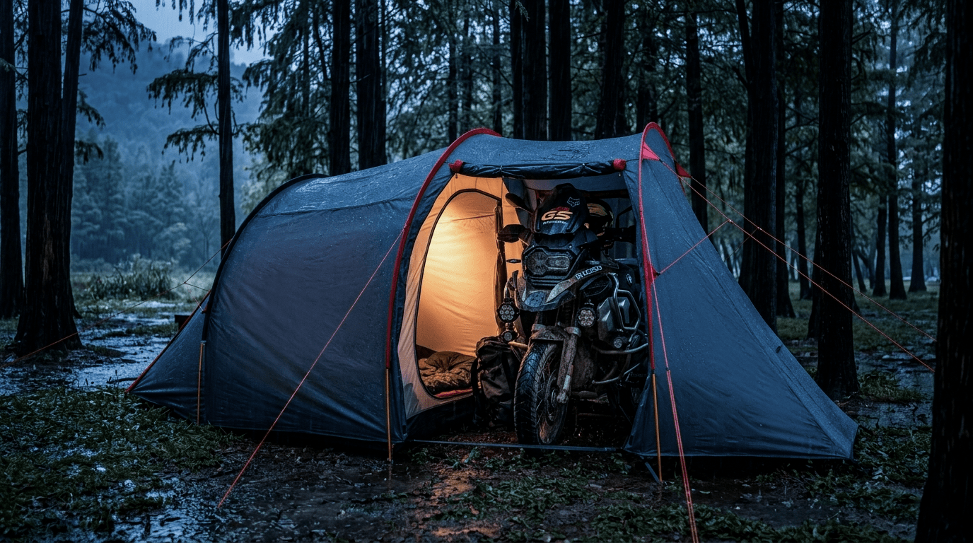 Wolf Walker motorcycle tent featured image