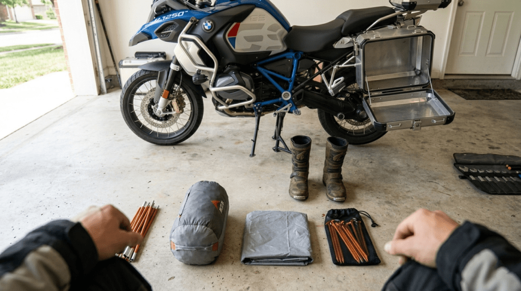 Motorcycle-camping-why-your-tent-choice-dictates-your-entire-packing-strategy