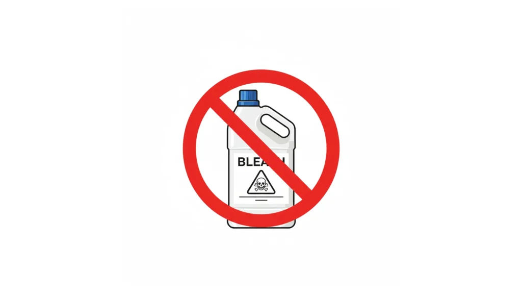 bleach-is-not-safe-for-camping-tents-sign