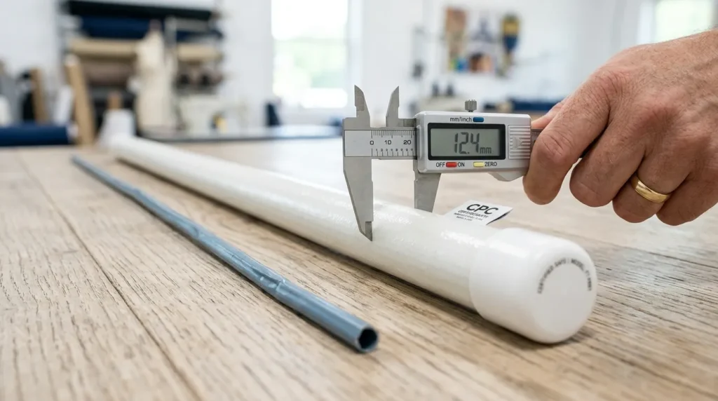 A technical comparison of kids play tent pole thickness for safety.