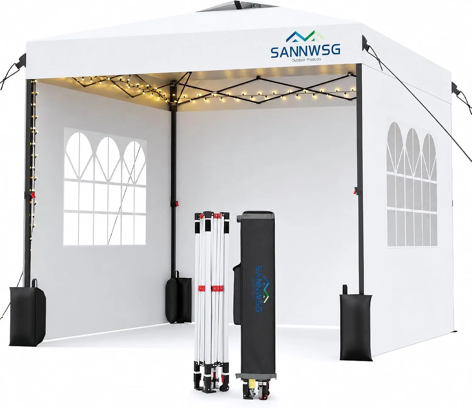 10x10 ft pop up canopy tent with sidewall product image